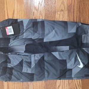 Nike Boys Dri-Fit Shorts - Gray‎ and White -